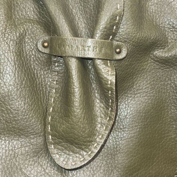 ✨Lamarthe Evasion Women Leather Handbag Tote Bag Olive Green✨ - Picture 6 of 8